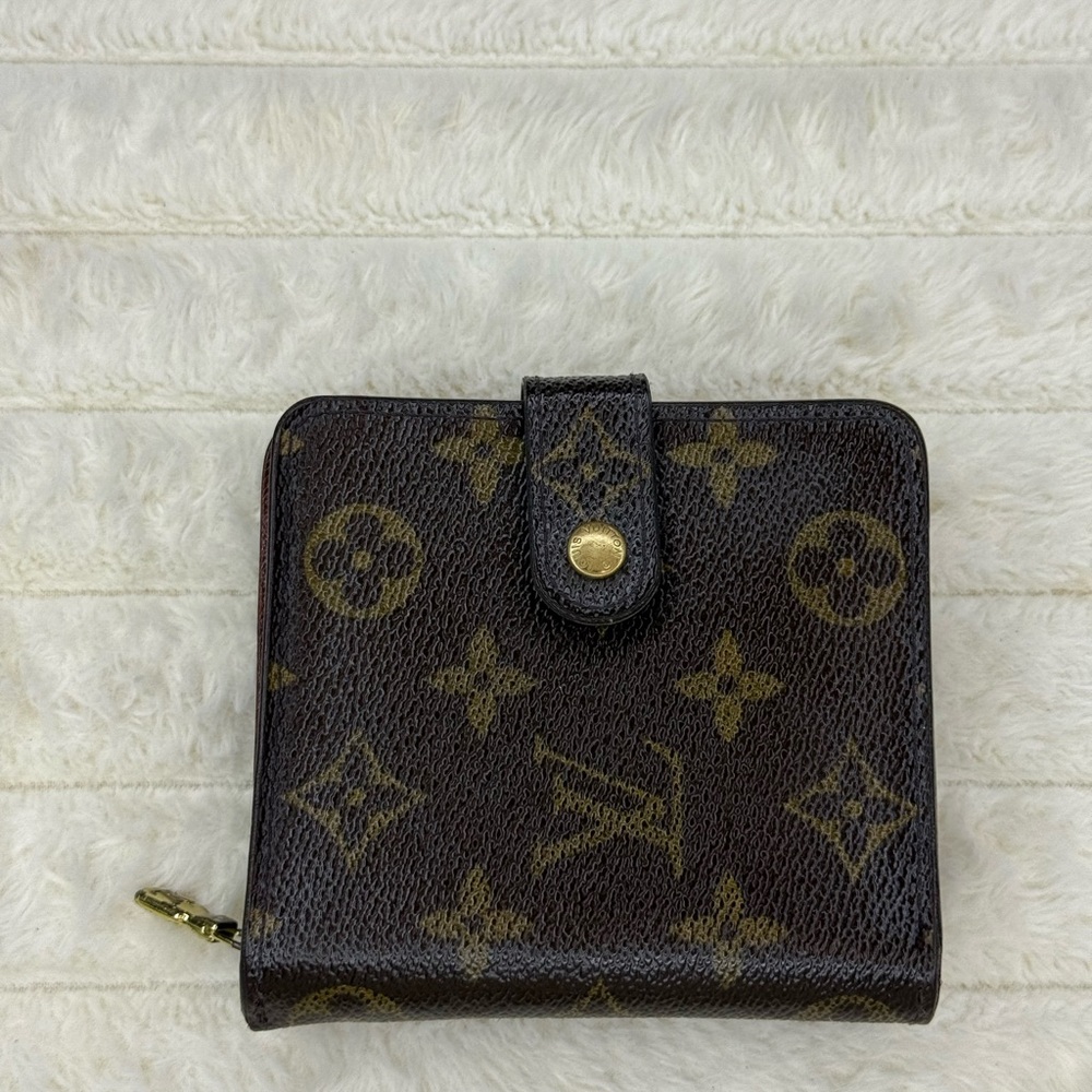 Louis Vuitton Brown Monogram Compact Wallet